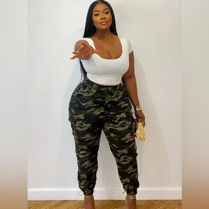 Fashion nova Cadet Kim Oversized Camo Pants - Camo